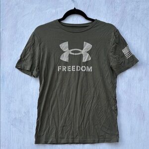 Under Armour Boys XL Freedom T-Shirt - Olive Green